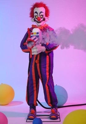5.6 FT ANIMATED RUDY KILLER KLOWNS FROM OUTER SPACE HALLOWEEN ANIMATRONIC PROP