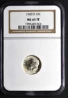 1960D Roosevelt Dime NGC MS65FT