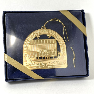 Greenfield MA Wilsons Department Store Christmas Ornament 125 Years 2007