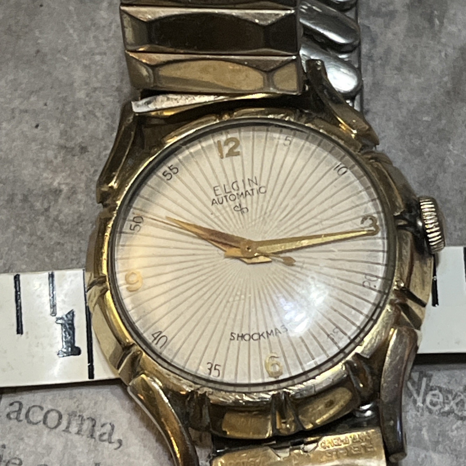 Elgin Automatic Sunrays Bottle Cap Shockmaster Wa… - image 7