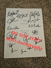 Twilight Full Cast SIGNED Script - Robert Pattinson Autograph - Stephenie Meyer 