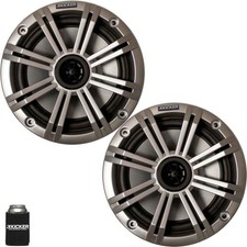 Kicker 6.5" Silver Marine Speakers QTY 2 1 pair of OEM replacement speakers