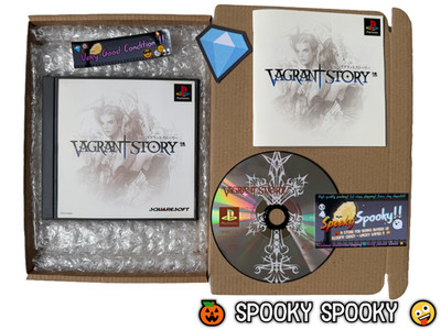 Vagrant Story PS1 SCPS-45486 - NTSC-J Asian sehr guter Zustand mit Handbuch - Natural Disc