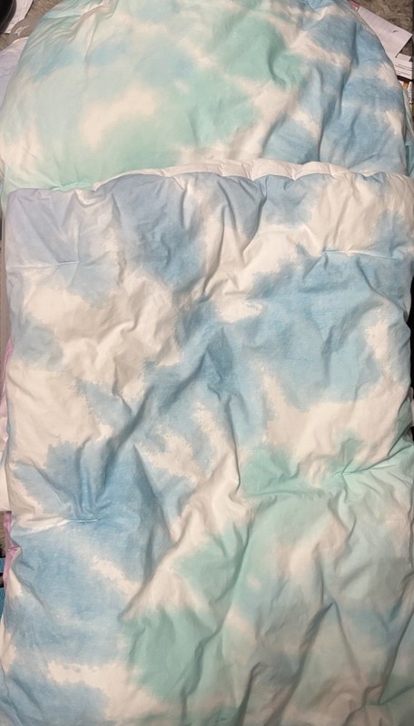 Pottery Barn Teen Ombré Blue Full  Comforter with Two Sham Covers