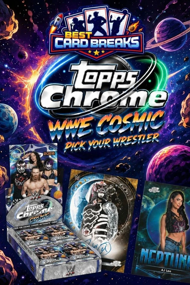 2026 Topps Chrome Cosmic WWE 8 Box Case Break Pick Your Wrestler #7!