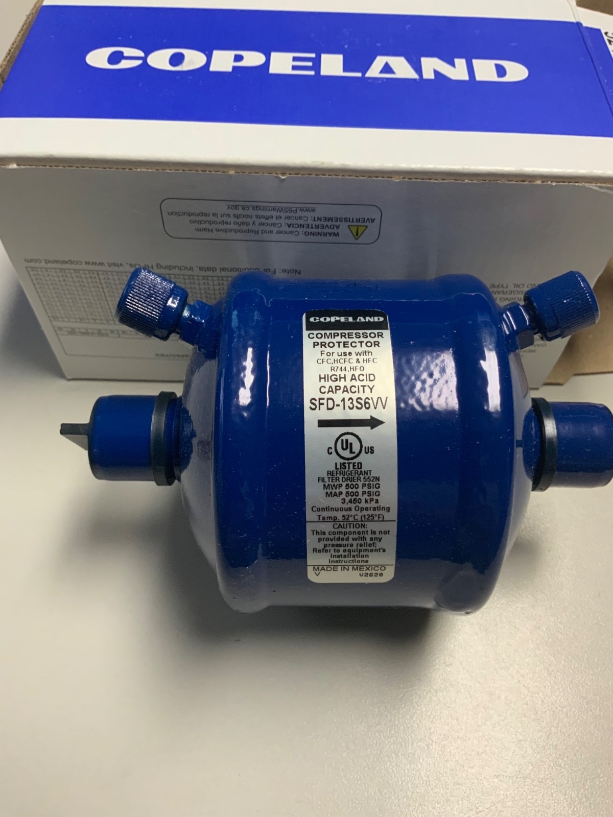 3/4" Copeland /Emerson SFD-13S6VV Suction Filter Drier High Acid
