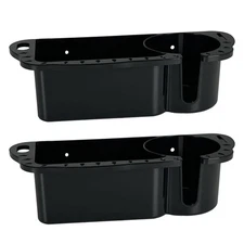 2 Pack Boat Caddy Organizer Marine Cup Holder Universal Fit for Bass Boat Kayak