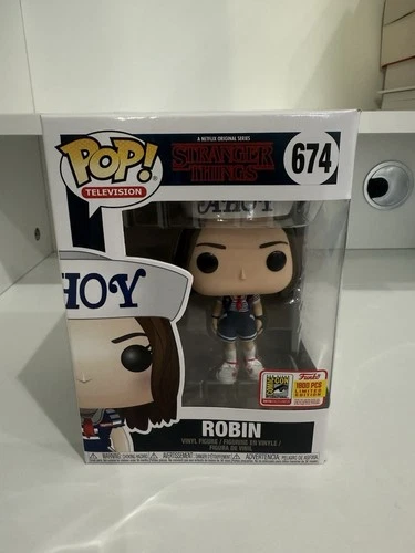 Funko Pop! Vinyl: Stranger Things - Robin SDCC 674 With Pop Stack Protector