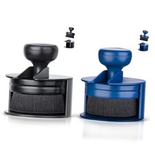 Car Tire Shine Applicator,Vegan Tire Shine Brush with Stand for 2 Black Blue