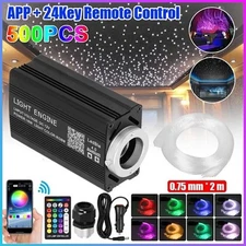 500pcs Home Car Headliner Star Light kit Roof Twinkle Ceiling Lights Fiber Optic