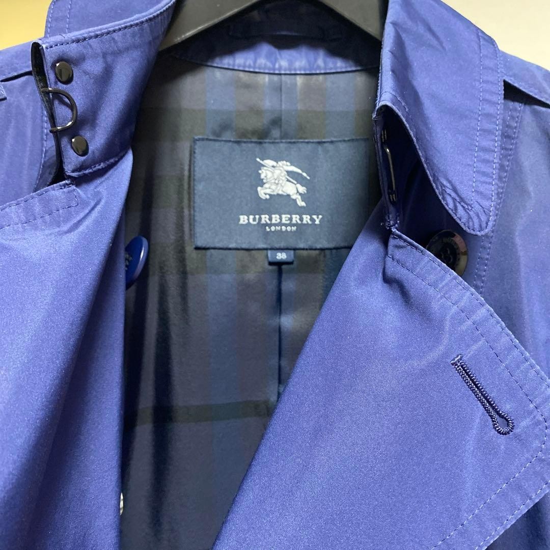 Burberry   Trench Coat Water Repellent Blue Cleaned thumbnail 2