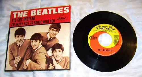 The Beatles 45 record w/picture sleeve - I'm Happy Just to Dance with You