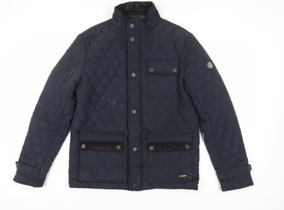 Firetrap Herren Steppjacke schwarz Größe L
