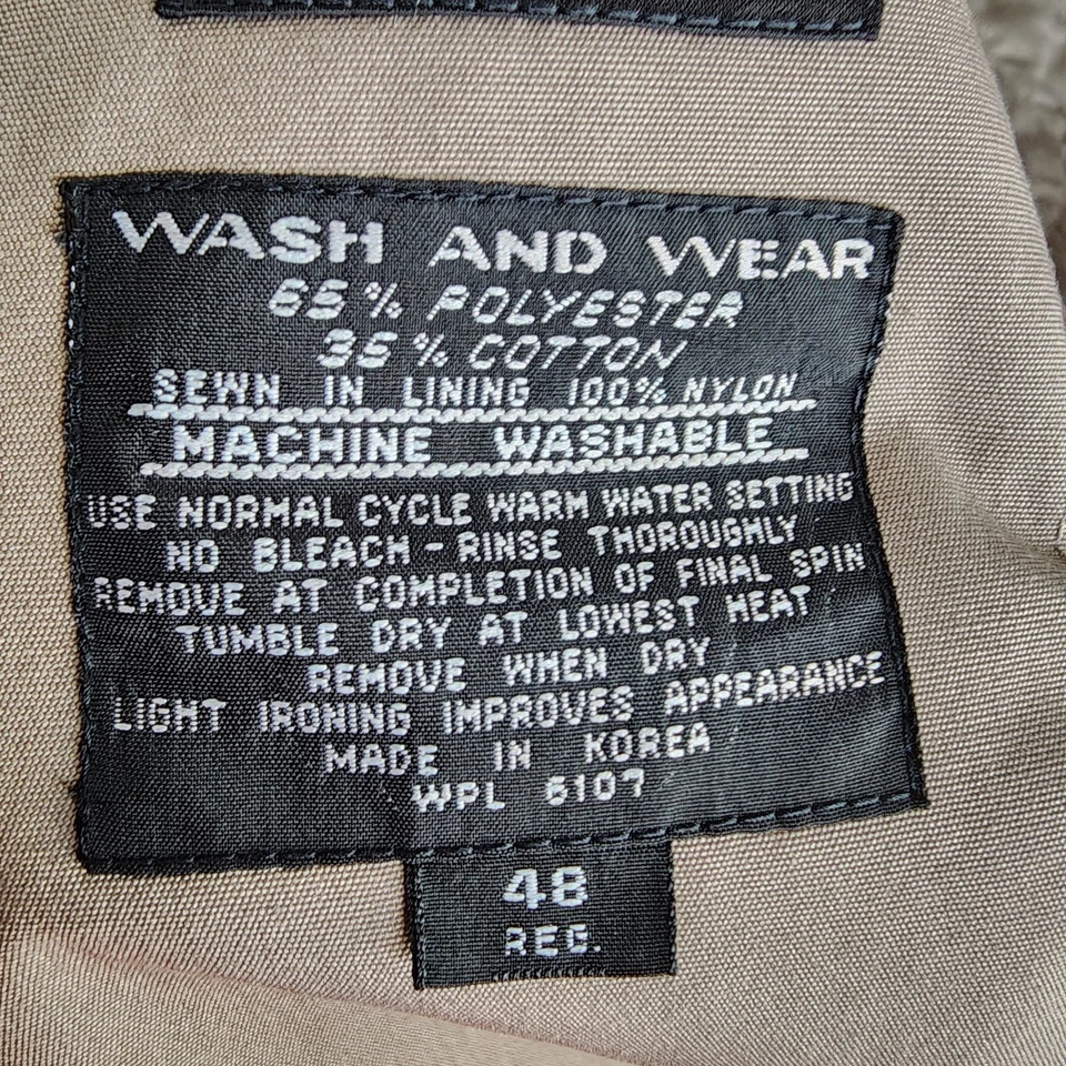 Gabardina De Colección Oleg Cassini Signature Para Hombre 46 Regular Taupe Forro Extraíble Foto 4 de 4