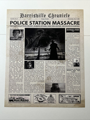 Jeepers Creepers Newspaper style Poster 8x 10'' New! RARE! Cult Classic