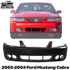 Front Bumper Cover For 2003-2004 Ford Mustang Cobra Primed With Fog Light Holes