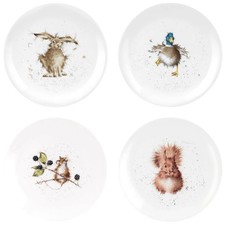 Wrendale Coupe Plates Set of Four 8"