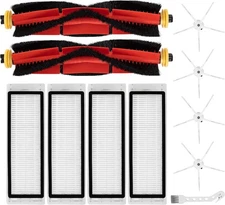Roborock S5 S6 S7 E4 E5 Replace Kit – Main Brush, Side Brushes, Hepa Filters