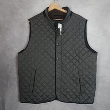 F/X Fusion Vest Mens XL Charcoal Gray Quilted Fleece Lined Outdoor Warm Casual