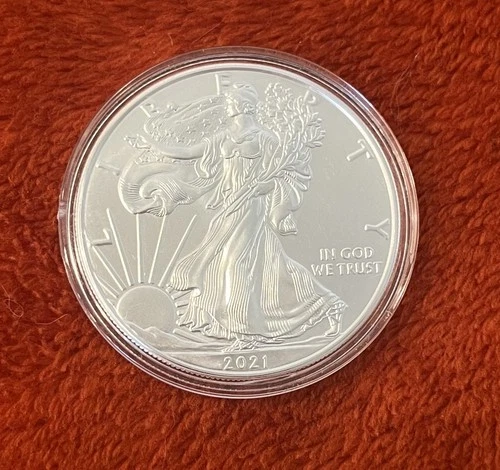 2021 Type 2 American Silver Eagle 1 Troy Oz. .999 Fine One Dollar Coin BU