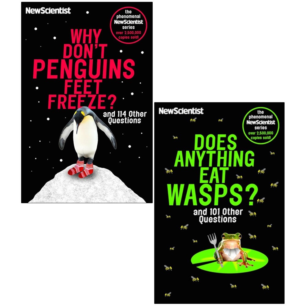 New Scientist 2 Books Collection Set Why don't Penguins' Feet Freeze,Does
