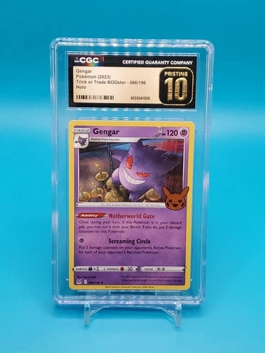 2023 Pokemon Trick or Trade BOOster GENGAR HOLO 066/196 CGC 10 PRISTINE