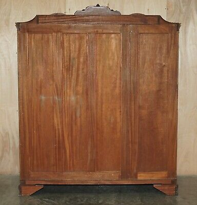 Buy FINEST QUALITY WARING & GILLOW BURR WALNUT TRIPLE WARDROBE PART OF A LARGE SUITE