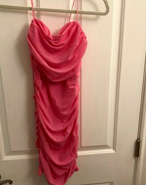 Hello Molly Dress Size S US 4 Pink Rouched Sexy Party Evening Fitted New Prom | eBay Hello Molly Dress Size S US 4 Pink Rouched Sexy Party Evening Fitted New Prom | eBay