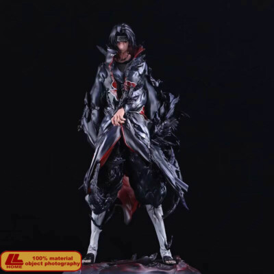 Anime Ninja Shippuden Akatsuki Uchiha Itachi Crow Stand Figure Toy