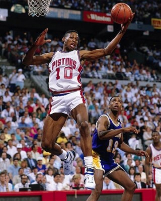 DENNIS RODMAN 8X10 PHOTO PICTURE DETROIT PISTONS BASKETBALL NBA