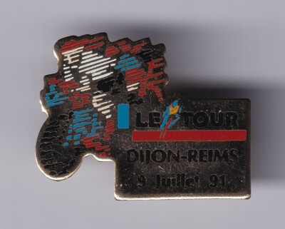 RARE PIN PINS PIN'S .. VINTAGE 91 TOUR DE FRANCE VELO CYCLING ETAPE DIJON 51 ~US