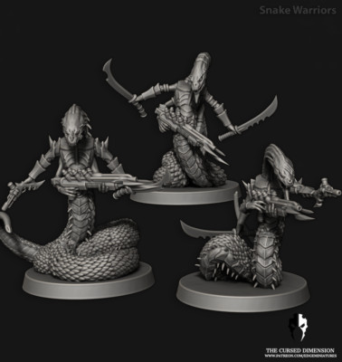 Drukhari 3 Coil Guard Compatible Warhammer 40000