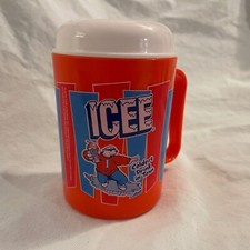 ICEE 10oz Plastic Slushy Freezer Mug Red Blue "Coldest Drink in Town"  for Parts