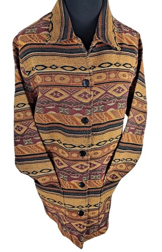 Komitor  Art-Wear Southwest Indian Western Woven Jacket Large