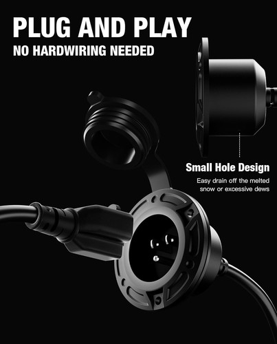 20A 125V AC Port Stecker, 12Awg Schwerlast Wohnmobil Landstrom Stecker mit 5-in-1 T-B - Bild 5 von 8
