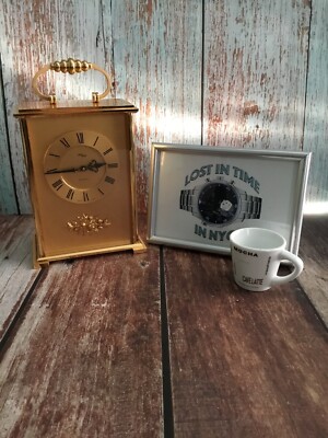 An Imhof Brass Cased Mantle Clock