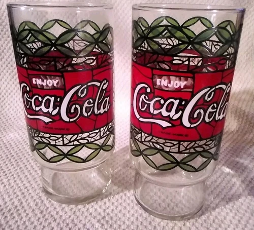 Vintage Coca-Cola Glasses - Set of 2