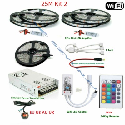 Magic Home 5M 10M 40M 5050 RGBW IP65 Waterproof LED,Wifi Smart Phone Remote 12V