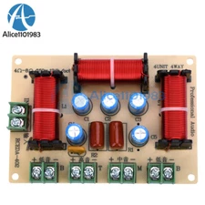 200W 4-Way Treble Midrange Dual Bass Speaker Crossover Divider Home Theater