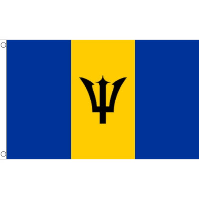 Barbados Barbados Flagge Tisch Hand Flaggen Wimpel Party Pack Scrunchie Displays