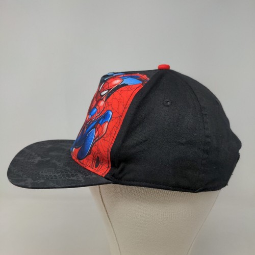 Marvel Spiderman Boy's Snapback Hat Black Size L/XL 8+ Youth Graphic Print - Picture 3 of 8