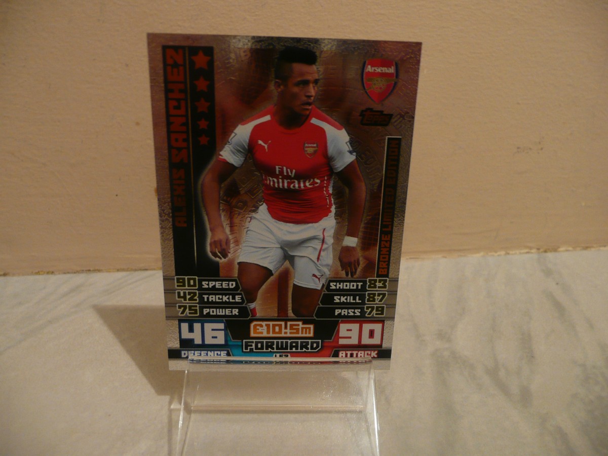 MATCH ATTAX 14-15 ALEXIS SANCHEZ BRONZE LIMITED EDITION CARD | eBay UK