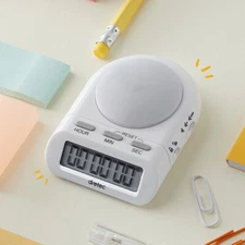 DRETEC Study Timer Watch Stopwatch LED Alarm Sound Mute Mini Time Portable Clock