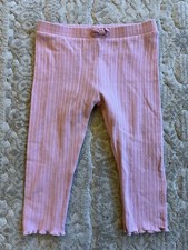 Janie And Jack Pink Light Sweatpants Elastic Waist Girls Size 18-24 Months