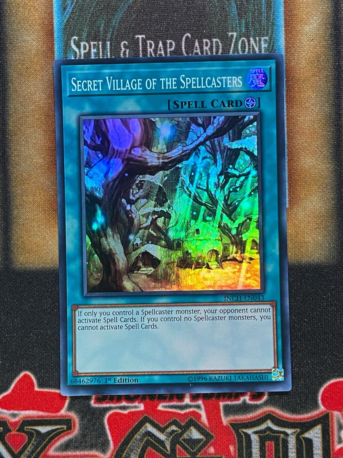 Yugioh Secret Village Of The Spellcasters INCH-EN043 Super Rare 1st Ed NM