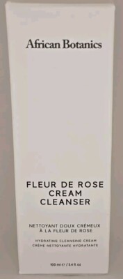 African Botanics Cream Cleanser Fleur De Rose Hydrating Gentle 100 Ml 3.4 Fl Oz