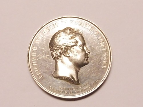 Srebrny medal PRUSY / BERLIN 1840 Hołd PP 14,49gr/31mm (L3043)