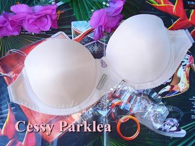 X-Q2-2 Black Beige White Basic T-shirt Strapless Halter Clear Back Push-Up Bras