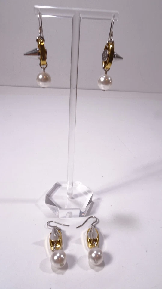 Pendientes JOOMI LIM para mujer Dynamic Duo Esfera y Esfera NUEVOS SIN ETIQUETAS 145 oro plata Foto 4 de 4