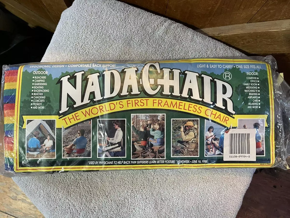 Nada Chair Comfortable Back Support Frameless Chair Ergonomic Random Color NIB